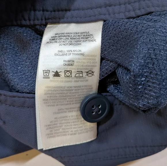 Columbia Omni Wick Cargo Shorts Womens 2 10L Blue Nylon Outdoor Hiking Casual - Picture 6 of 8